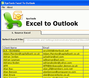 MS Excel Data Recovery Software Screenshot 1