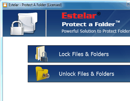 Folder Protect Software Screenshot 1