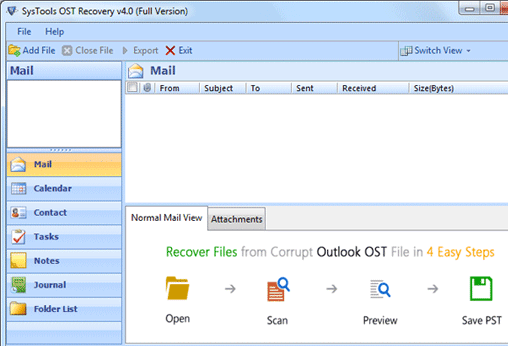 View OST Mailbox Data Screenshot 1