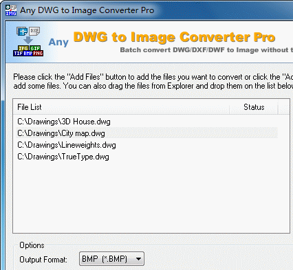 DWG to JPG Converter Pro 7.2.6 Screenshot 1