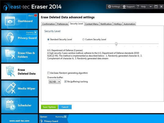 east-tec Eraser 2014 Screenshot 1