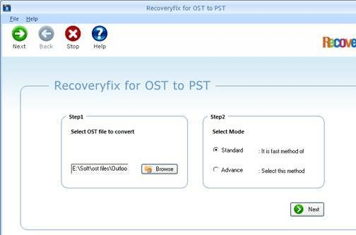 Repair OST File Outlook 2007 Screenshot 1