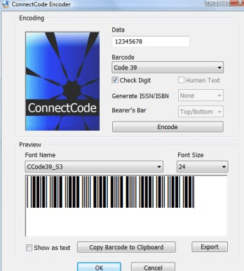 Free TrueType Barcode Fonts Screenshot 1