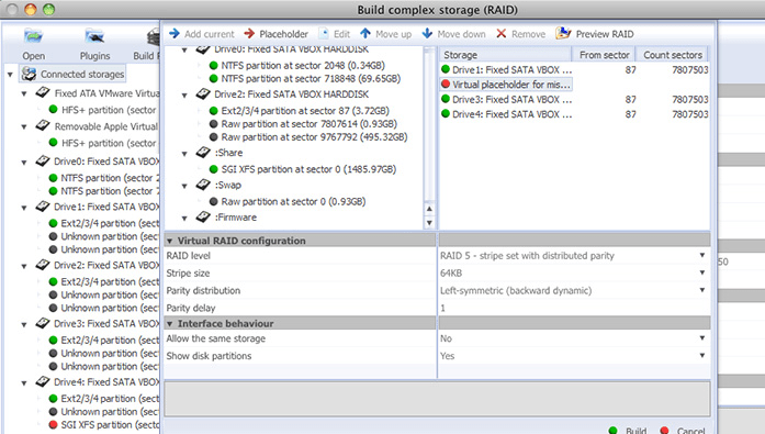 UFS Explorer RAID Recovery (MacOS) Screenshot 1