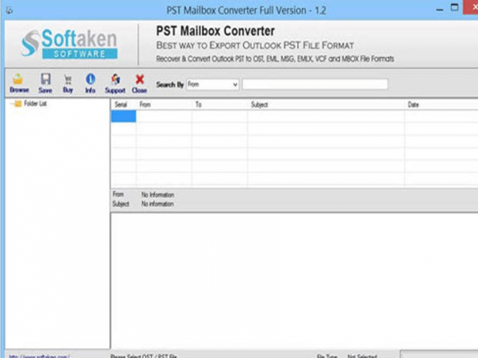 PST Mailbox Converter Screenshot 1