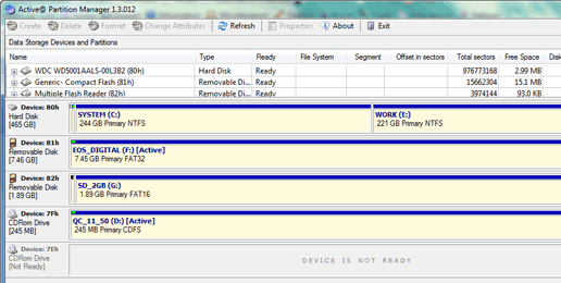 Active Partition Manager Screenshot 1