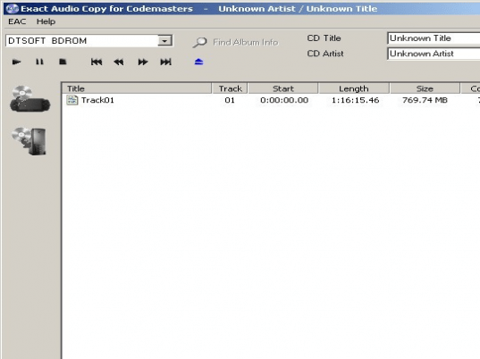 Exact Audio Copy PSP Edition Screenshot 1