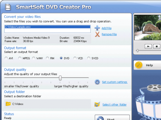 Smart DVD Creator Pro Screenshot 1