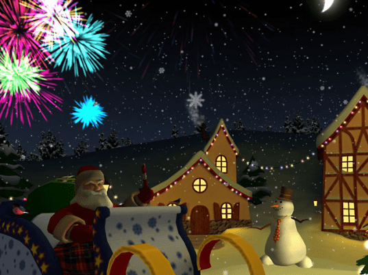 Xmas Holiday 3D Screensaver Screenshot 1