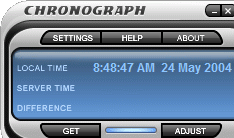 Chronograph Atomic Time Clock Screenshot 1