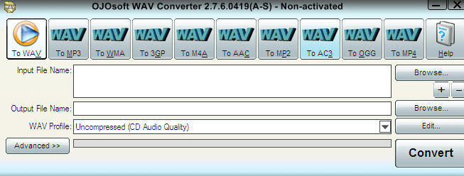OJOsoft WAV Converter Screenshot 1