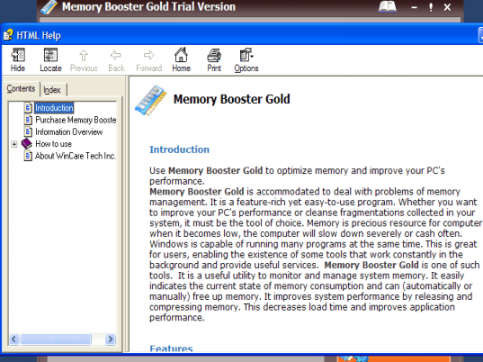 Memory Booster Gold Screenshot 1
