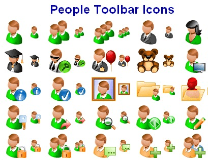 People Toolbar Icons Screenshot 1