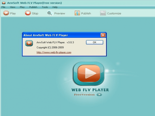 AnvSoft Web FLV Player Screenshot 1