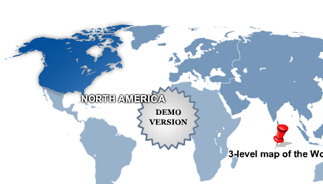 3-Level World Map Screenshot 1