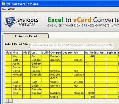 Excel to Lotus Notes Screenshot 1