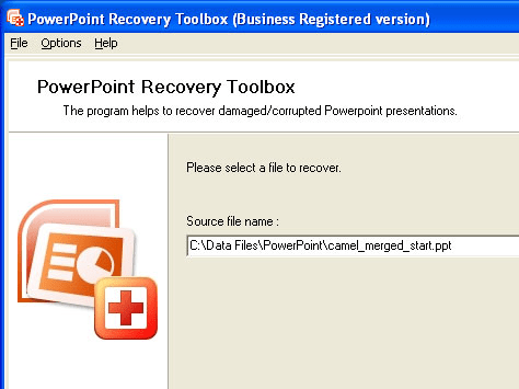 PowerPoint Recovery Toolbox Screenshot 1