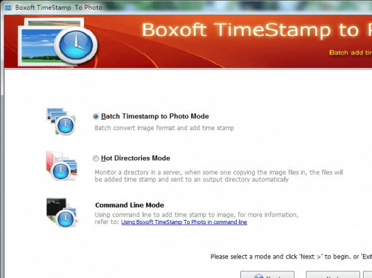 Boxoft Batch TimeStamp to Photo Screenshot 1