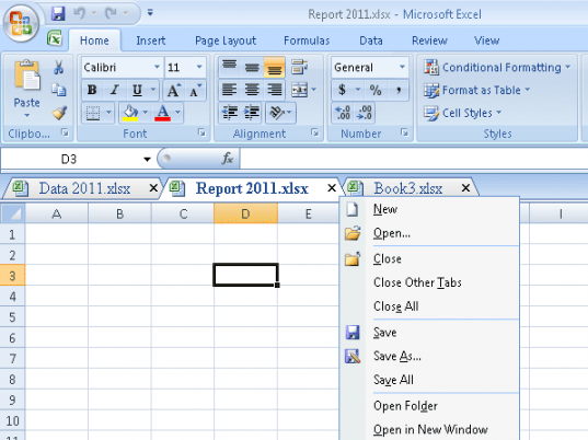 Workbook Tabs for Excel 64bit Screenshot 1