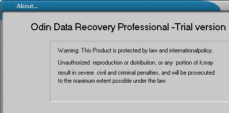 Odin Data Recovery Professional Screenshot 1