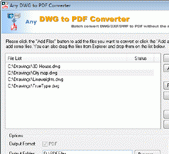 DWG to PDF Converter - 2011.10 Screenshot 1