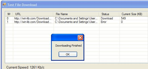 File Downloader ActiveX Screenshot 1
