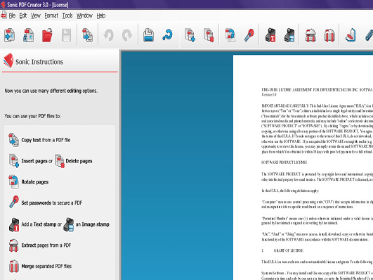 Sonic PDF Creator Screenshot 1