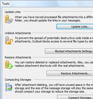 Attachments Processor for Outlook Screenshot 1