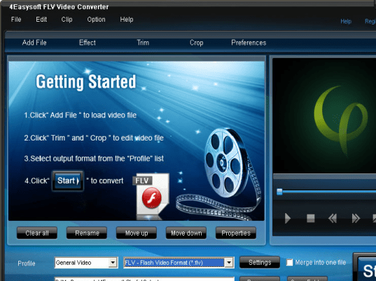 4Easysoft FLV Video Converter Screenshot 1