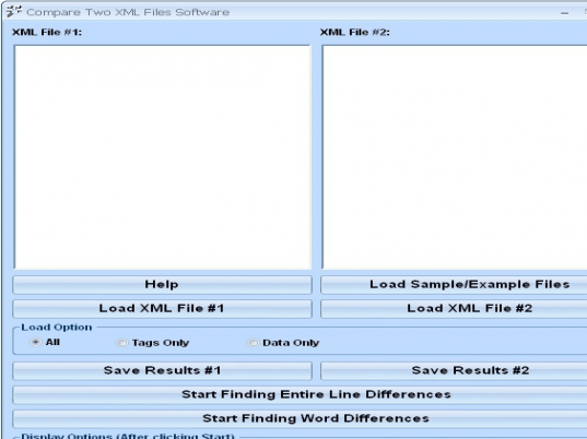 Compare Two XML Files Software Screenshot 1