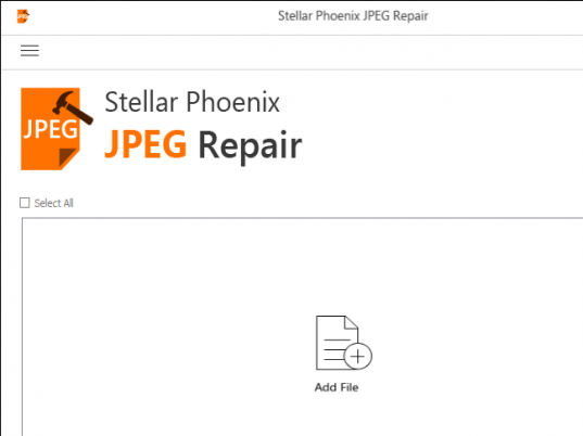 Stellar Phoenix JPEG Repair Screenshot 1