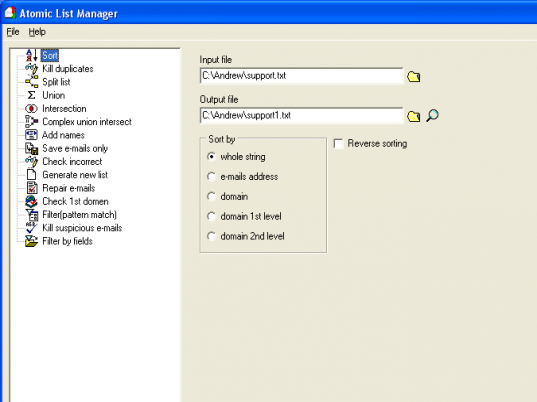Atomic List Manager Screenshot 1