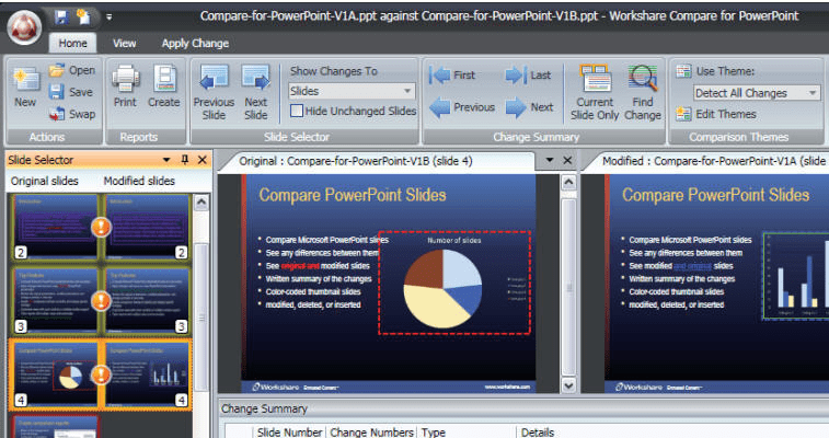 Workshare Compare for PowerPoint Screenshot 1