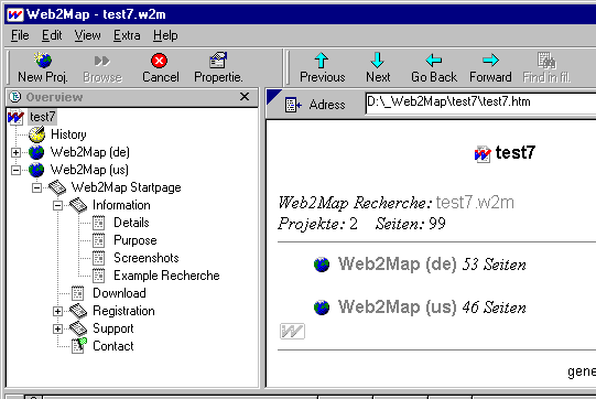 Web2Map Screenshot 1