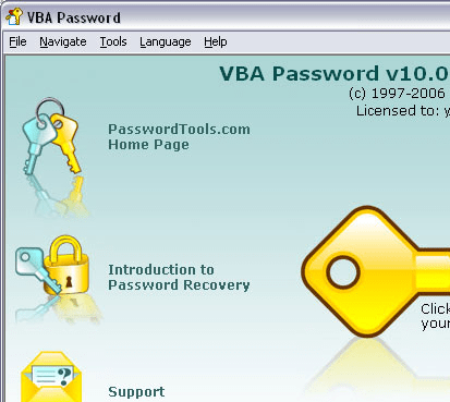 VBA Password Screenshot 1