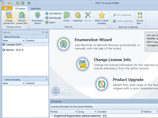 EMCO OS License Modifier Screenshot 1