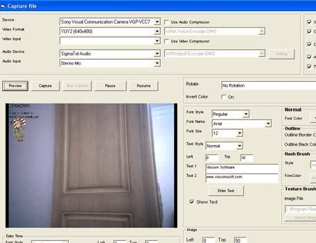 VideoCap ActiveX Control Screenshot 1