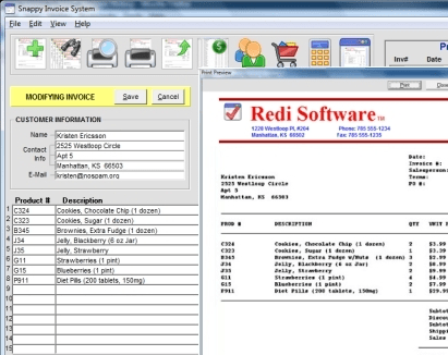 Snappy Invoice System Screenshot 1