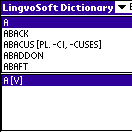 LingvoSoft Talking Dictionary English <-> Albanian for Palm OS Screenshot 1