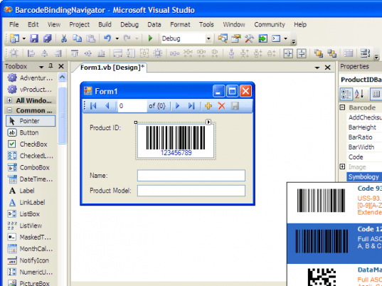 .NET Barcode Professional Screenshot 1