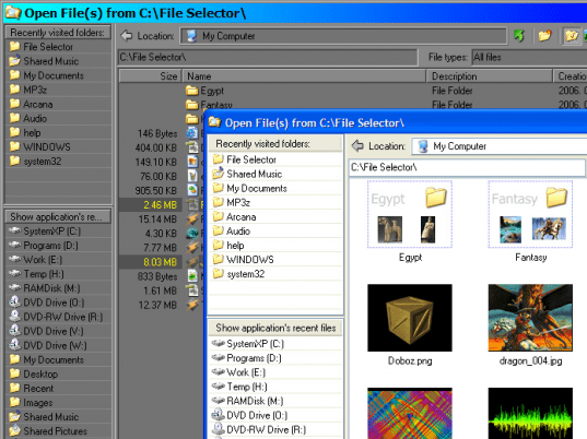 Filesystem Dialogs Screenshot 1