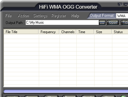 HiFi WMA OGG Converter Screenshot 1
