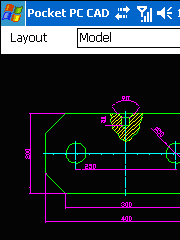Pocket PC CAD (DWG/DXF/PLT) Viewer Screenshot 1