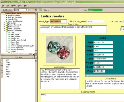Sesame Database Manager Screenshot 1
