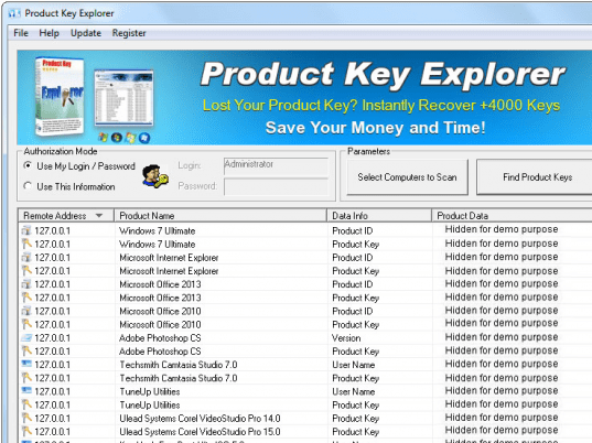 Product Key Explorer Screenshot 1