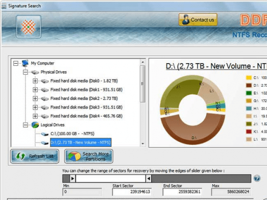 NTFS Partition File Recovery Screenshot 1