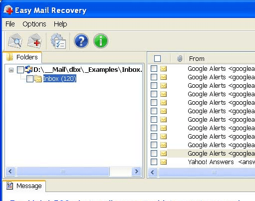 Easy Mail Recovery Screenshot 1