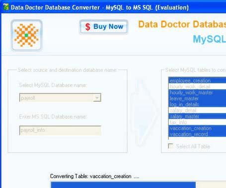 Convert MySQL to MSSQL Server Screenshot 1