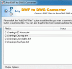 DWF to DWG Converter 2009.8 Screenshot 1