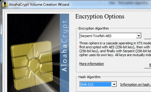 Aloaha Crypt Disk Screenshot 1